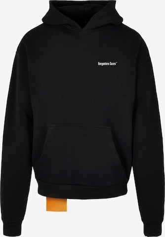 Forgotten FacesSweater majica 'Relict Of Time' - crna boja: prednji dio