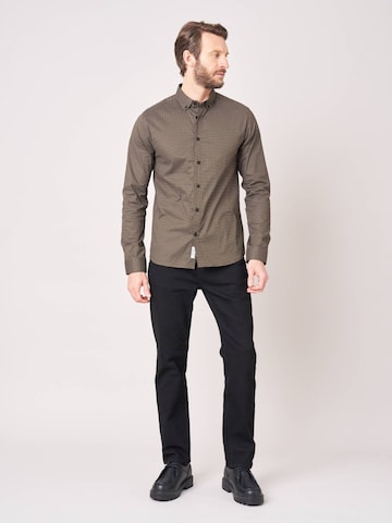 Deeluxe Regular fit Overhemd in Bruin