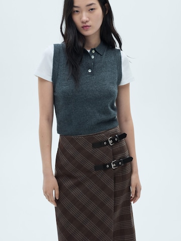 MANGO Skirt 'Gales' in Grey