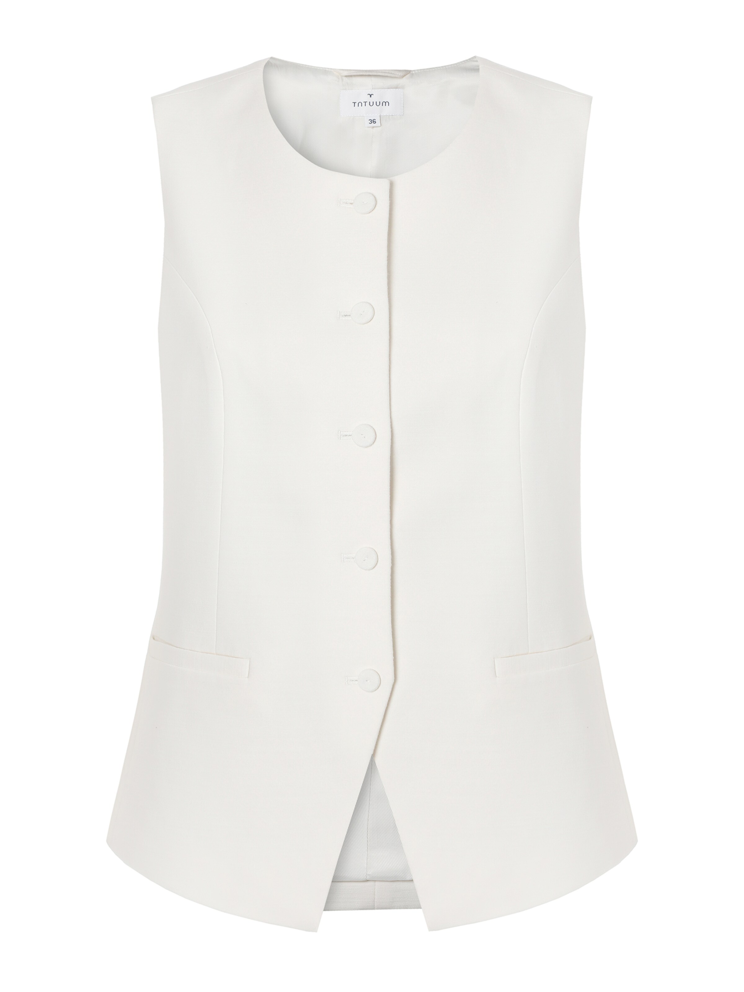 Vestă de la TATUUM pe alb: față