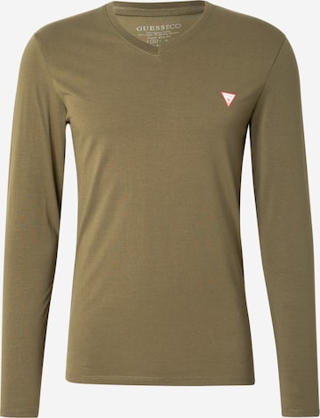 Maglietta di GUESS in verde: frontale