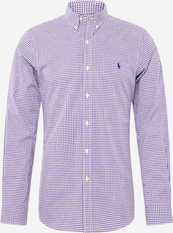 Polo Ralph Lauren Button Up Shirt in Purple: front