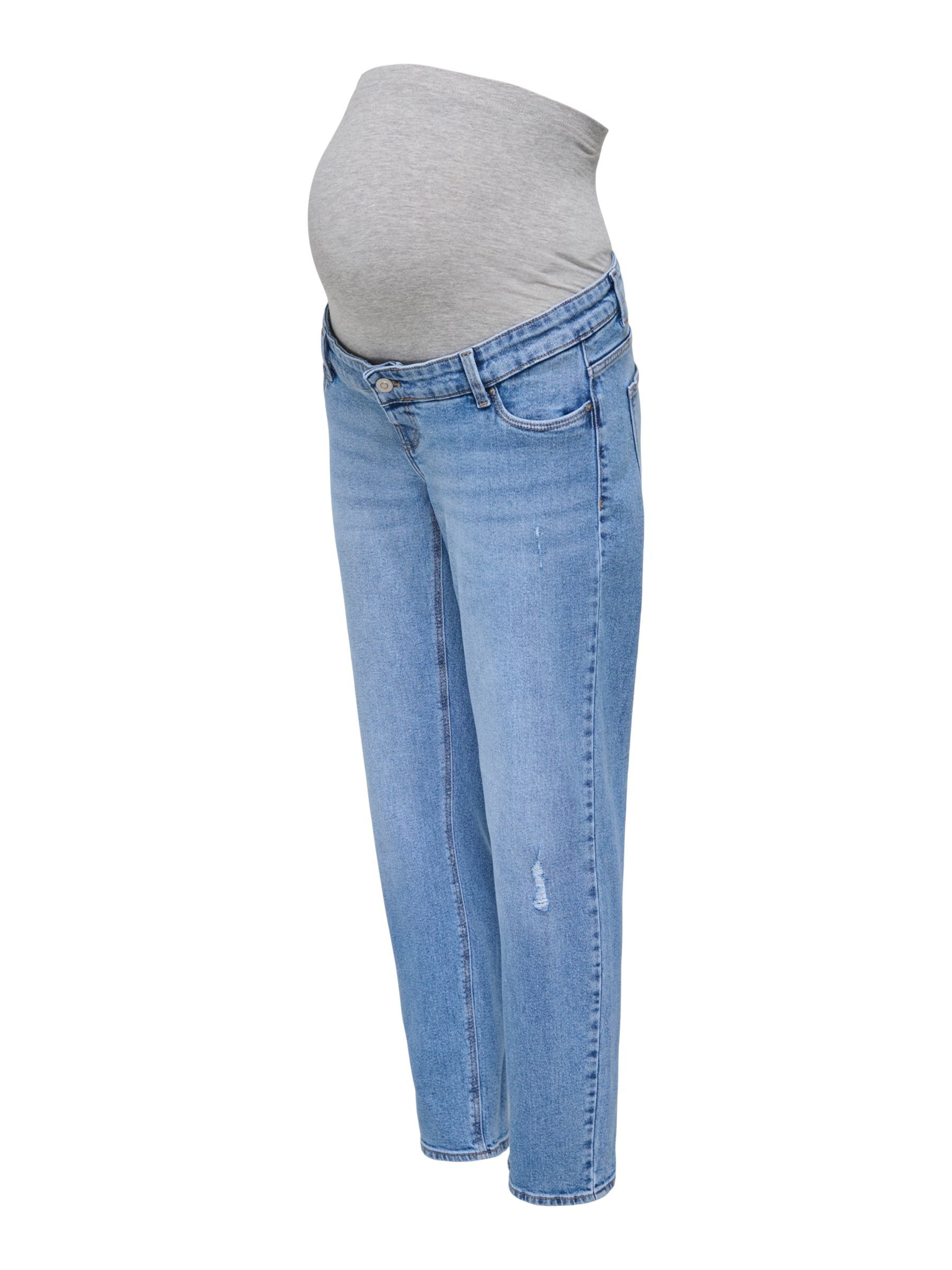 Coupe slim Jean 'OLMEMILY' Only Maternity en bleu : devant