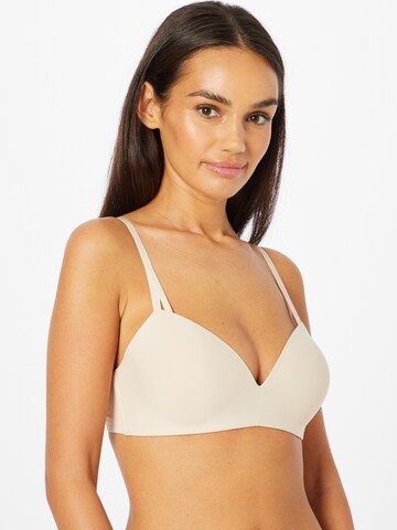 Calvin Klein Underwear - Clásico Sujetador 'Seductive Comfort' en beige: frente