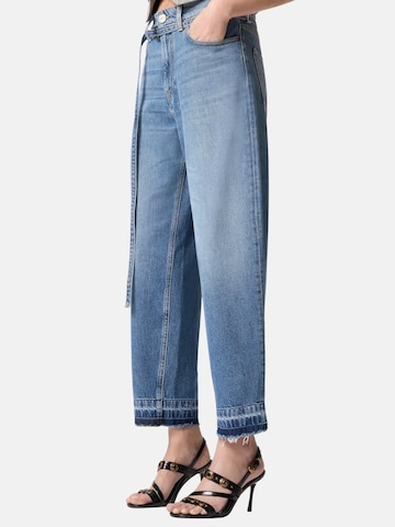Regular Jean 'ESTELLE BELT EGG MEDIUM BLUE DENIM' PINKO en bleu
