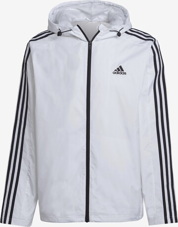 ADIDAS SPORTSWEAR Athletic Jacket 'Essentials' in White: front