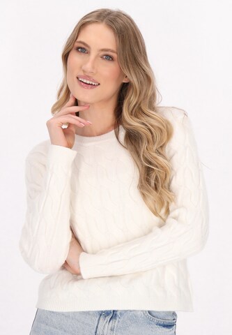 Pull-over DreiMaster Vintage en blanc : devant