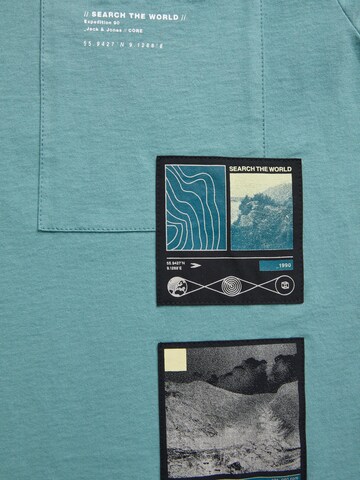 T-Shirt 'ELM' JACK & JONES en bleu