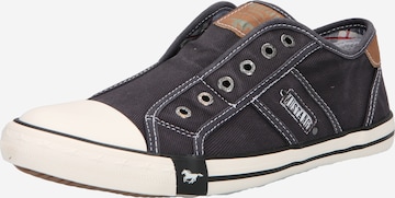 MUSTANG - Sapatilhas slip-on em preto: frente