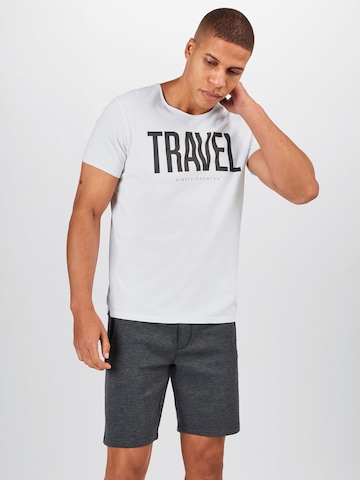 EINSTEIN & NEWTON T-Shirt 'Travel' in Weiß: predná strana