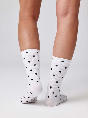 SNOCKS Socken 'Love Special' in Weiß