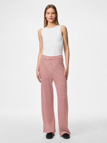 PIECES Loose fit Trousers 'PCManilla' in White
