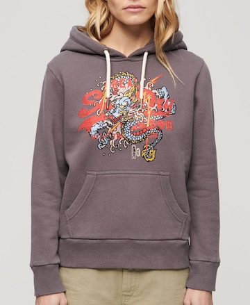 Superdry Sweatshirt 'Tokyo' in Grijs: voorkant