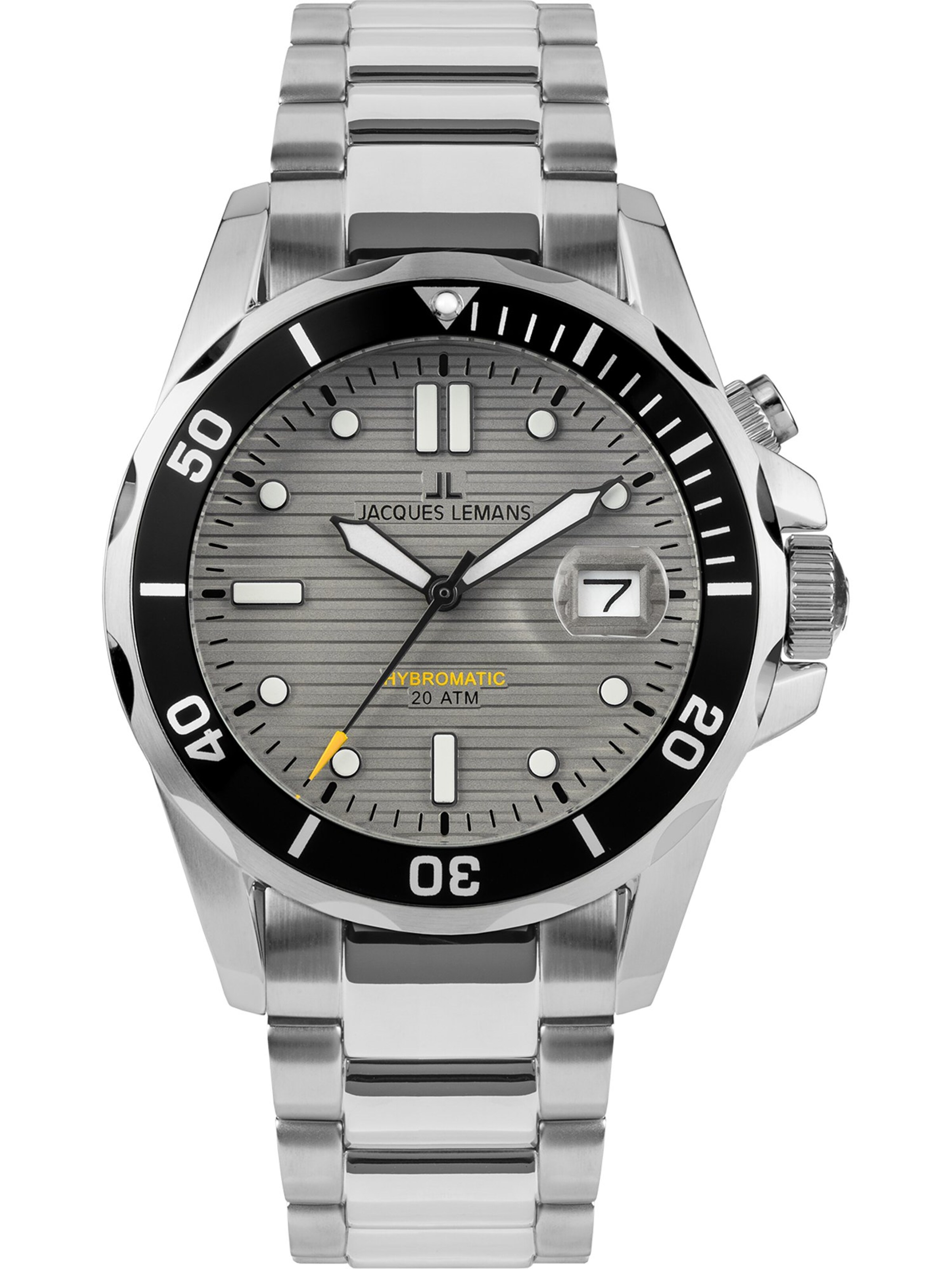 Jacques Lemans Analog Watch in Silver: front