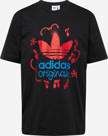 ADIDAS ORIGINALS T-shirt i svart: framsida