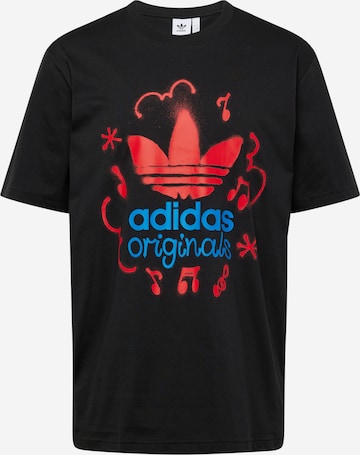 ADIDAS ORIGINALS Shirt in Black: front