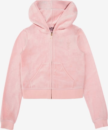 Juicy Couture Sweatjacke 'Robyn' in Pink: Vorderseite