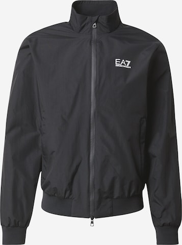 Veste mi-saison EA7 Emporio Armani en noir : devant