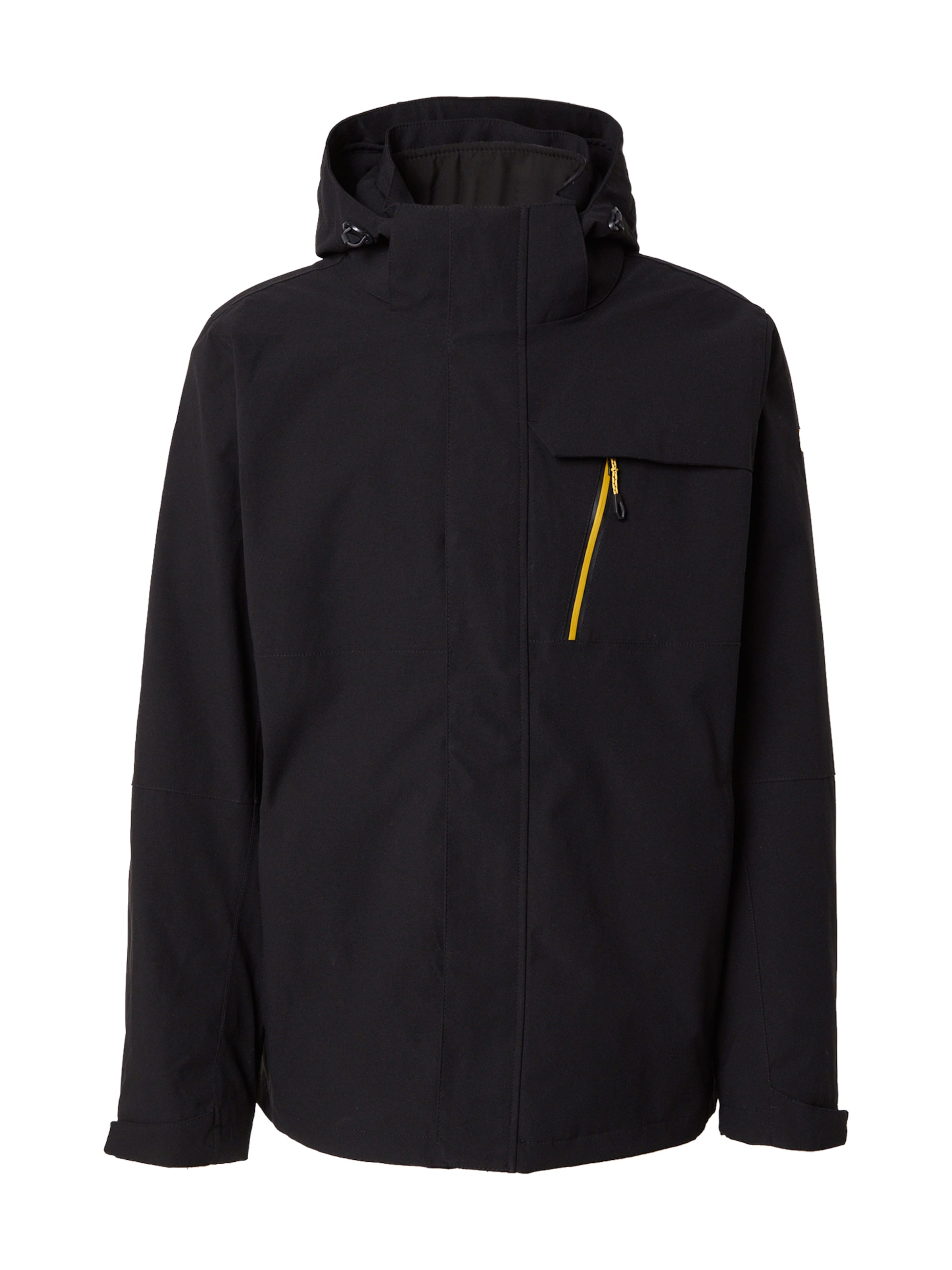 juoda KILLTEC Laisvalaikio striukė 'KOW 6': priekis