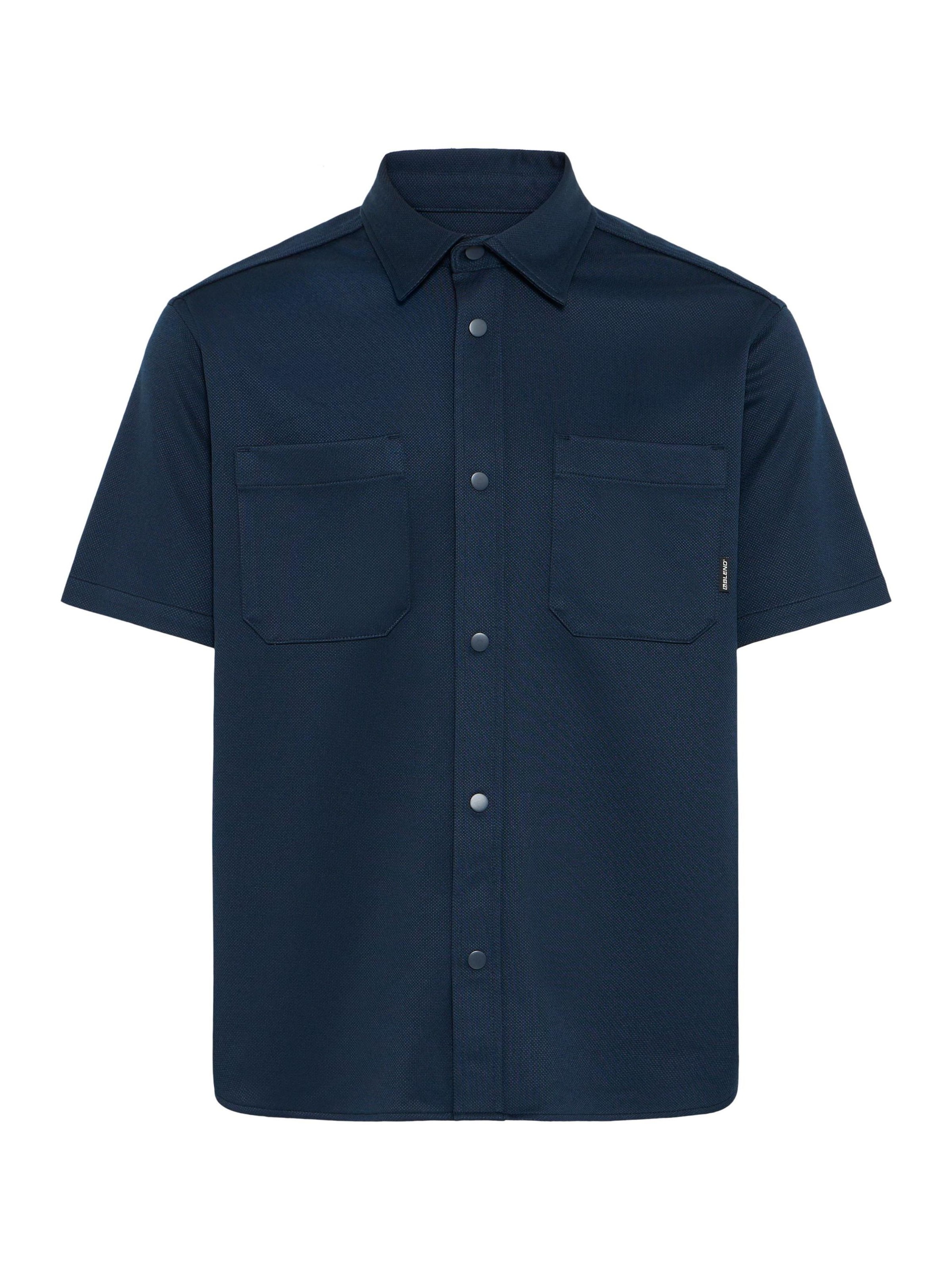 BLEND - Comfort Fit Camisa ' BHAdrian ' em azul: frente