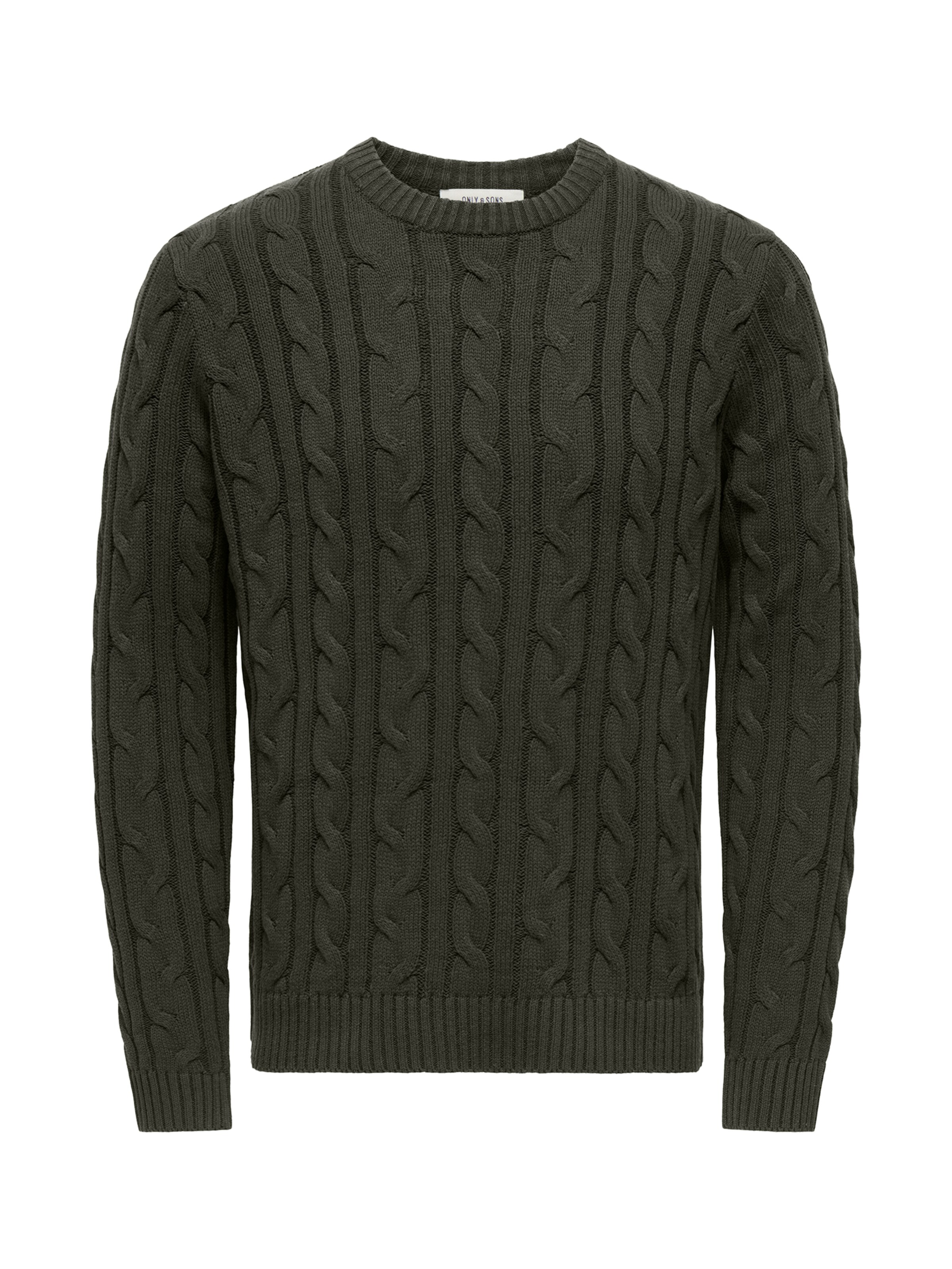 Only & Sons Trui 'ONSKIM' in Groen: voorkant