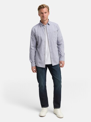 TOM TAILOR Regular fit Button Up Shirt in Blue