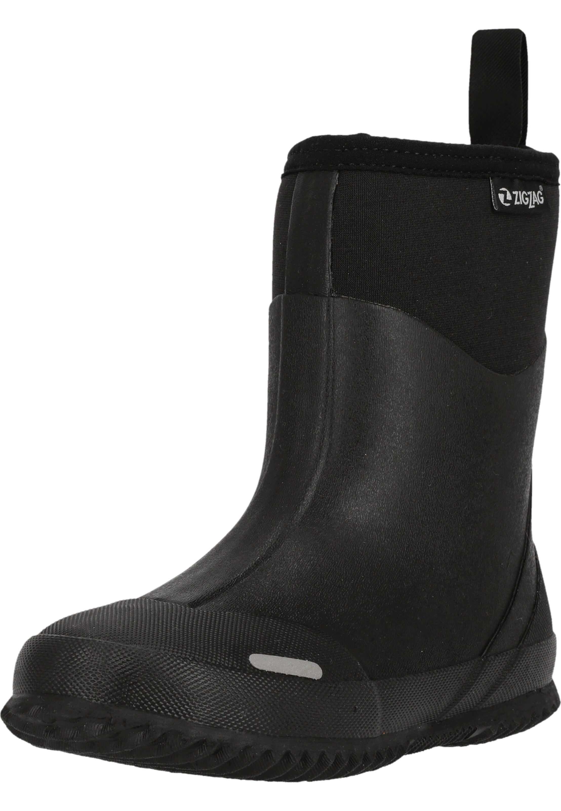 ZigZag Rubber boot 'Jude' in Black