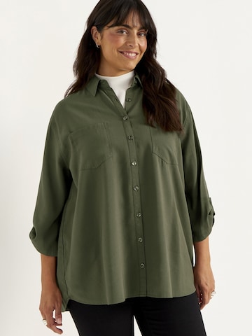 Cellbes of Sweden Blouse in Groen: voorkant