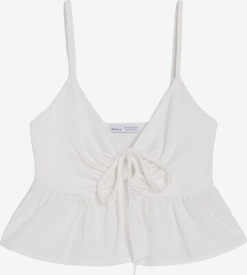 Bershka Top in Beige: front