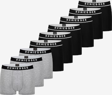 SCHIESSER Boxershorts '95/5 Organic Cotton' in Grijs: voorkant
