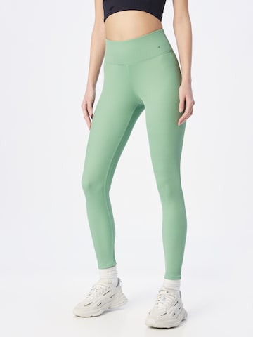 Champion Authentic Athletic Apparel Skinny Workout Pants in Green: front