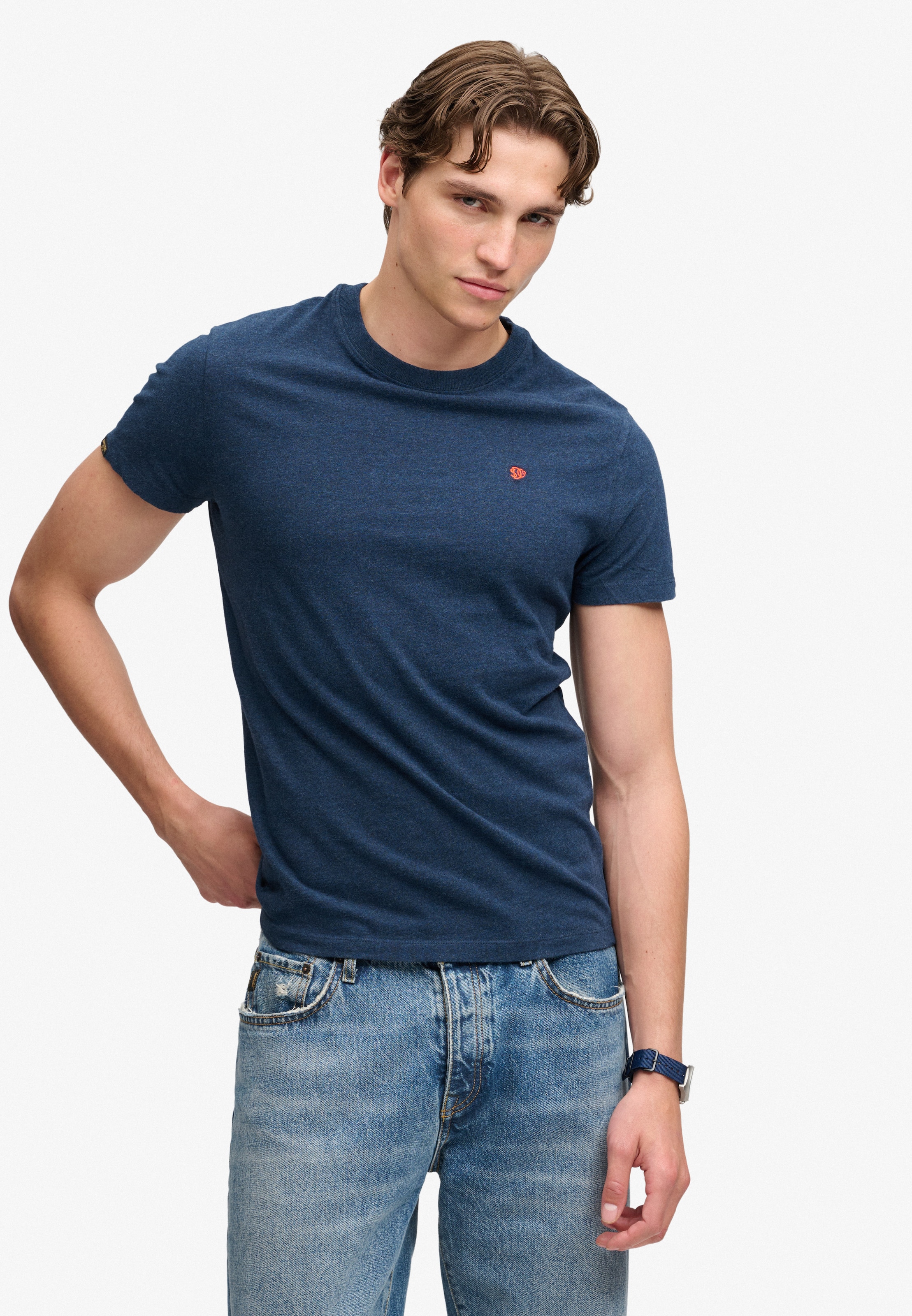 Superdry & Co Shirt 'Essential' in Blue: front