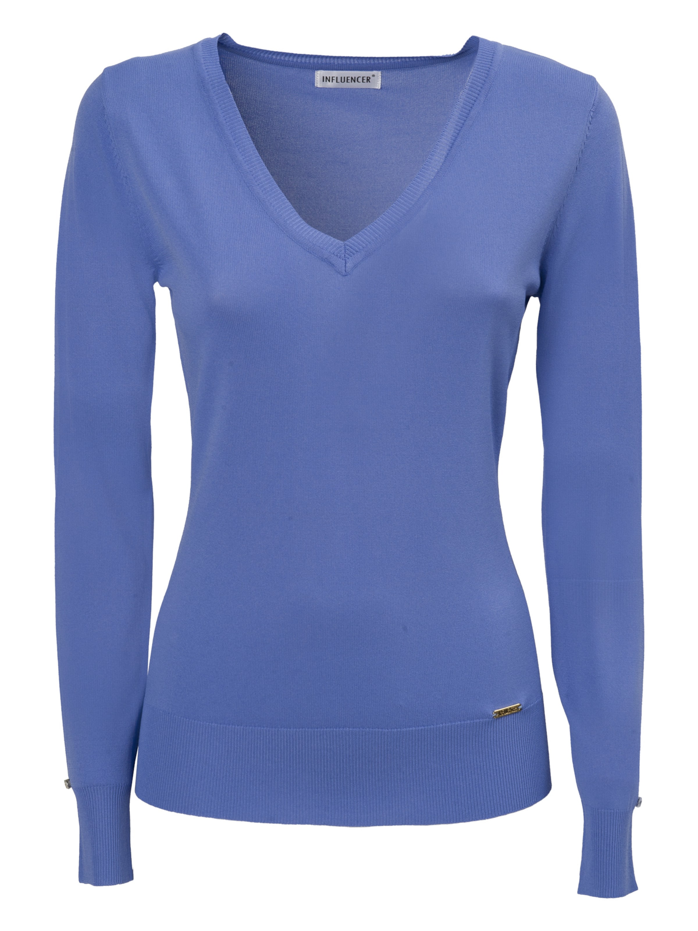Influencer Sweater in Blue: front