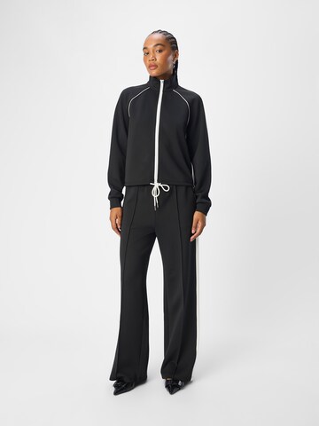 OBJECT Zip-Up Hoodie 'OBJCASSIDY' in Black