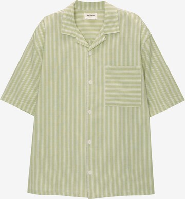 Comfort fit Camicia di Pull&Bear in verde: frontale