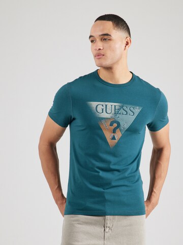GUESS Μπλουζάκι σε πράσινο: μπροστά