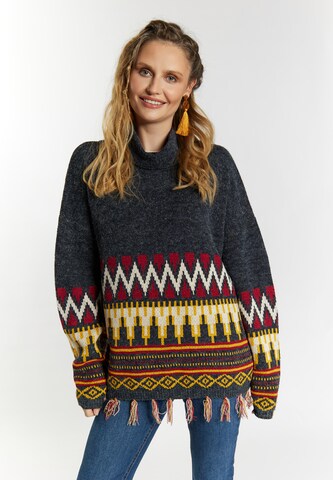 usha FESTIVAL Sweater in Blue: front