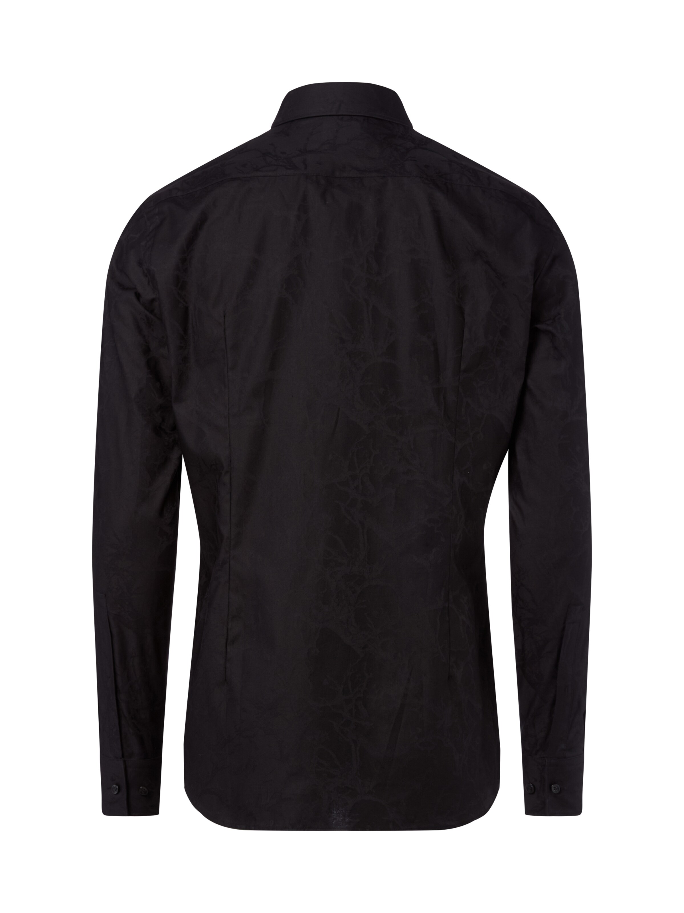 HUGO Slim fit Zakelijk overhemd 'Kenno' in Zwart