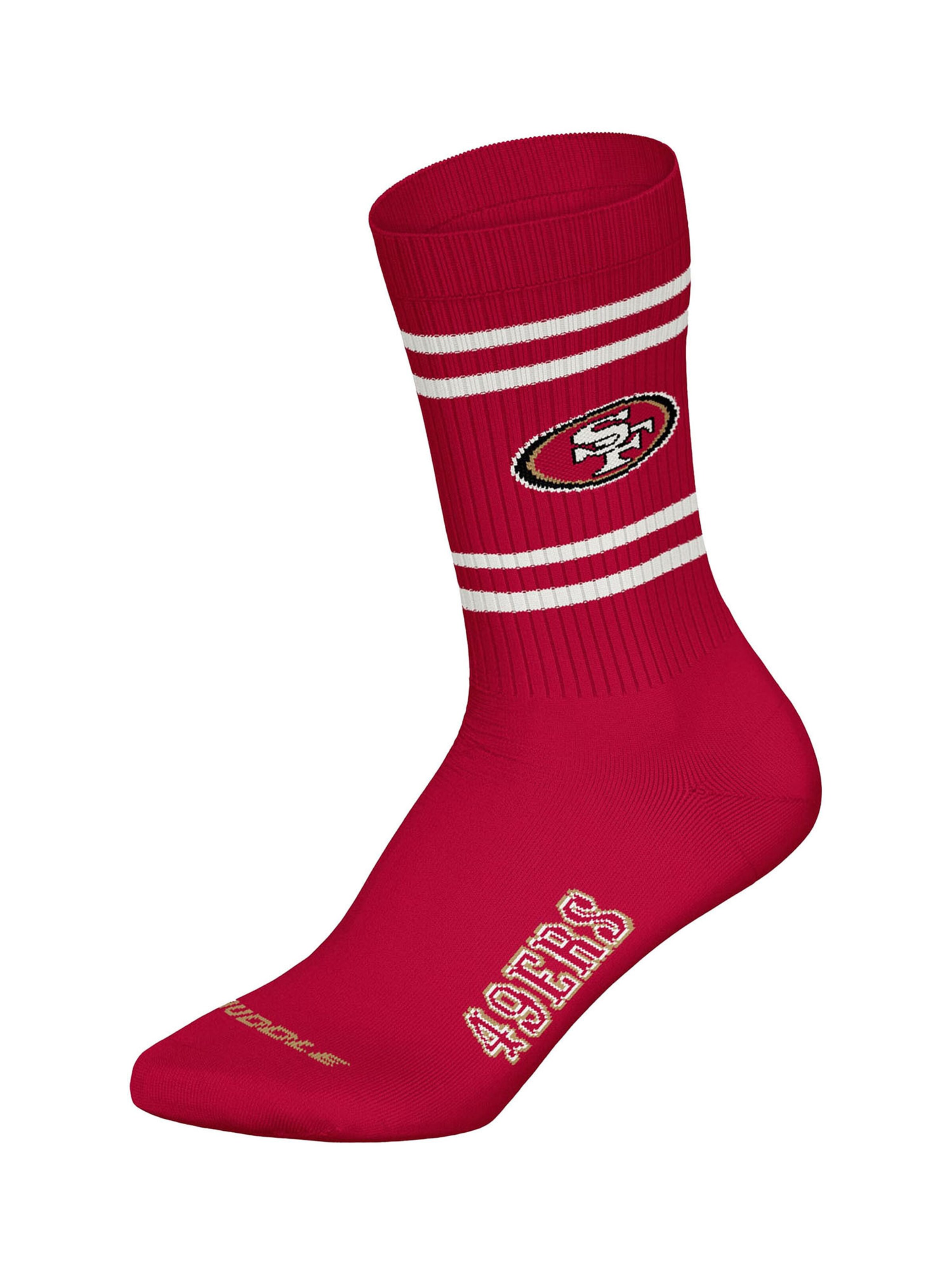 Huddle Socks ' NFL San Francisco 49ers Crew ' in Red