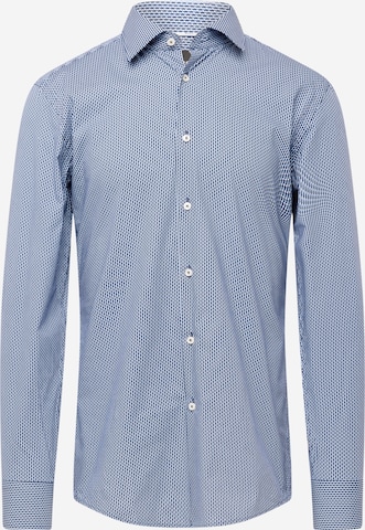 Slim fit Camicia 'Hank' di BOSS Black in blu: frontale