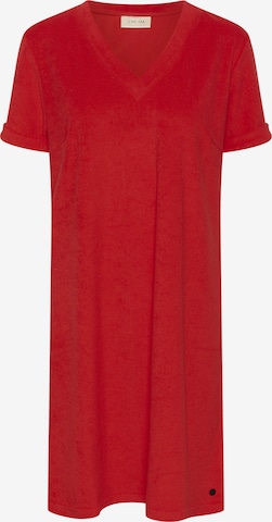 Robe Cream en rouge : devant