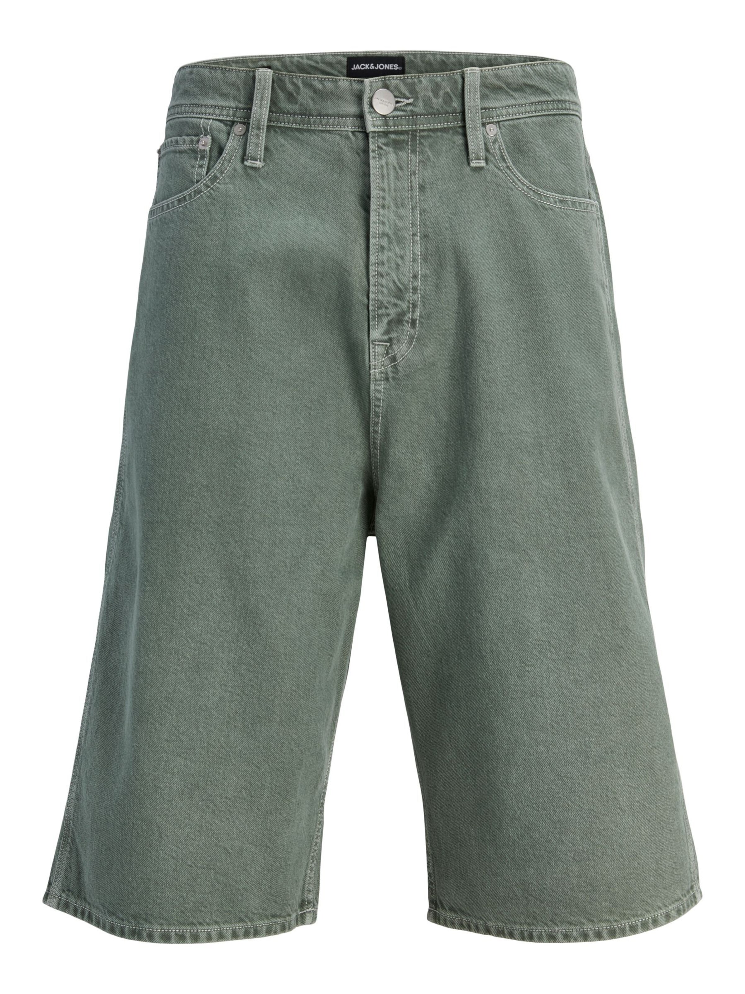 JACK & JONES Jeans 'JJAlex' in Groen: voorkant