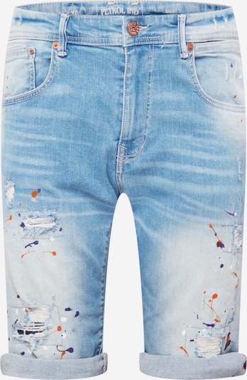 Jeans 'BLAZE' Petrol Industries pe bleumarin / albastru denim / roșu / alb, Vizualizare produs