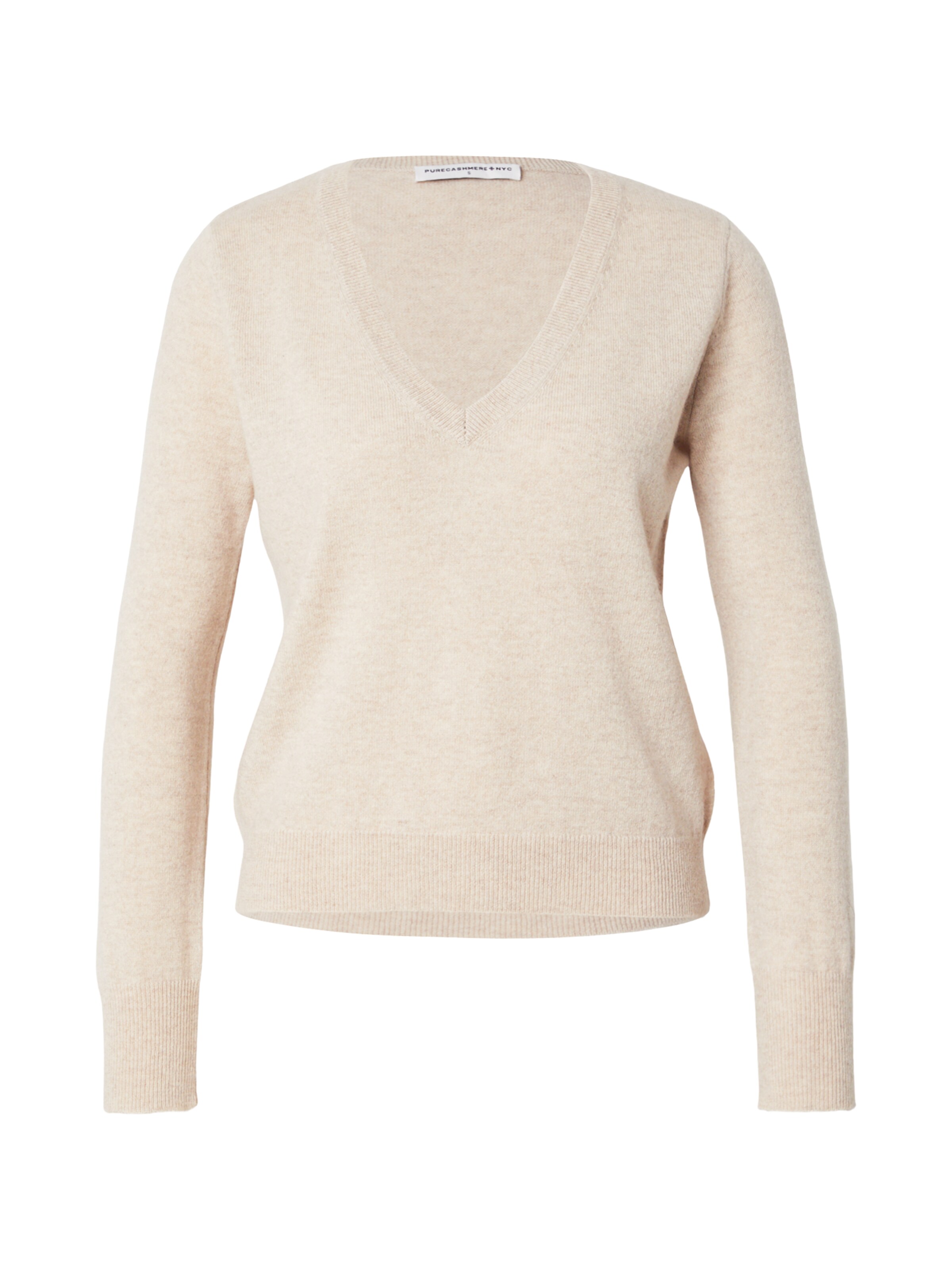 Pure Cashmere NYC Sweater 'Classic' in Beige: front