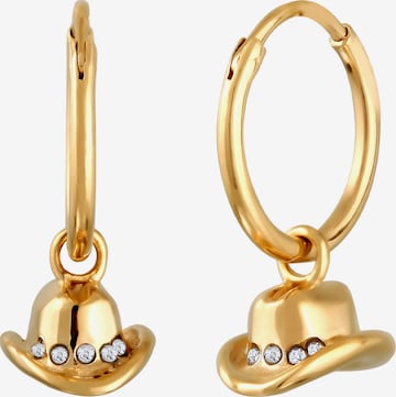 ELLI Ohrringe 'Cowboy' in Gold: Vorderseite