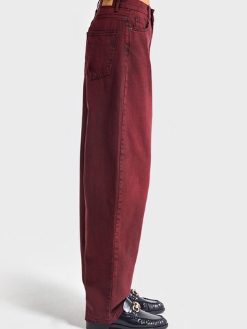 IT'S BASIC Loosefit Jeans 'Skater Mid Rise Jeans' in Rood