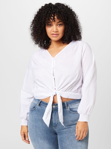 ABOUT YOU Curvy Bluse 'Jill' in Weiß: predná strana