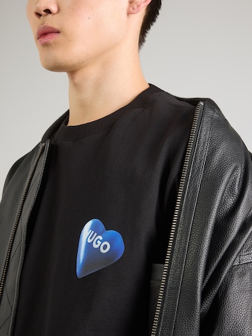 HUGO T-shirt 'Nalentinio' i svart