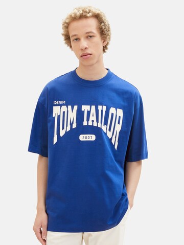TOM TAILOR DENIM قميص بلون أزرق: الأمام