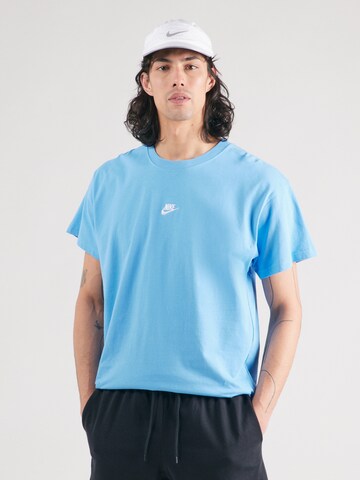 T-Shirt 'CLUB' Nike Sportswear en bleu : devant